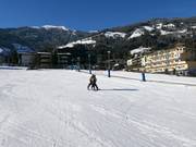 Espace débutant à la station de vallée