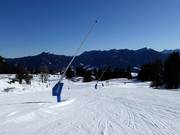 Enneigement par canons à neige au Milchhäusl-6er-Express