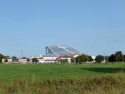 Vue sur la halle de ski alpincenter Hamburg-Wittenburg