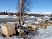 Aire de feu dans la station de ski Hemavan