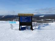 Signalisation des pistes au sommet