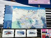 Plan des pistes sur le domaine skiable de Belalp