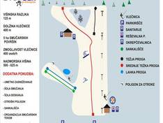 Plan des pistes Bukovnik