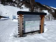 Plan des pistes de ski de fond dans la vallée de Lötschen
