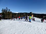 Début de la journée de ski au Tablat