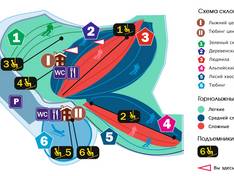 Plan des pistes Nekrasovo