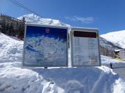 Informations en temps réel actuelles à la station de départ Alpin Express