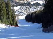 Vue sur les hébergements dans la localité de Padola