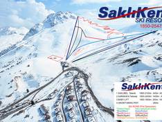 Plan des pistes Saklikent