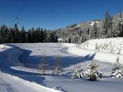 Grand bassin d’enneigement au téléski Halsegglift