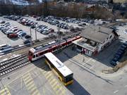 Arrivée facile en train ou en bus