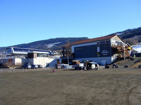 Norvège: Accès aux domaines skiables et parkings – Accès, parking Hafjell