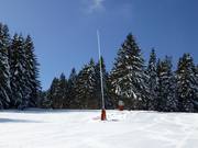 Enneigement par canons à neige au Haldenköpfle