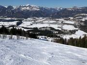 Itinéraire à ski vers la vallée