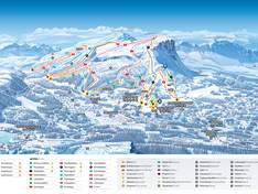 Plan des pistes Skeikampen – Gausdal