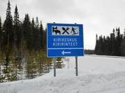Panneau d'information pour la station de ski Kirikeskus
