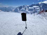 Poubelle à la station supérieure Lagalb