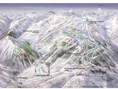 Plan des pistes Ax 3 Domaines – Ax-les-Thermes