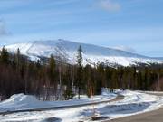 Vue sur le domaine skiable Ylläs