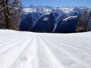 Piste parfaitement préparée à Bellwald