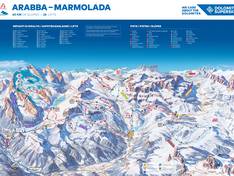 Plan des pistes Arabba/Marmolada