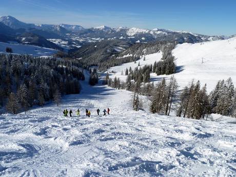 Domaines skiables pour skieurs confirmés et freeriders Massif du Dachstein – Skieurs confirmés, freeriders Dachstein West – Gosau/Russbach/Annaberg