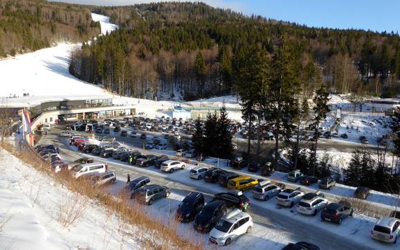 Ferienregion Böhmerwald: Accès aux domaines skiables et parkings – Accès, parking Hochficht