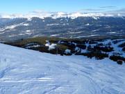 Vue depuis l’Outer Limits sur le domaine skiable