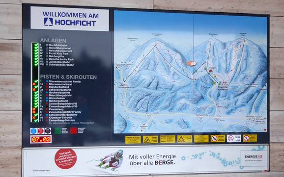 Rohrbach: indications de directions sur les domaines skiables – Indications de directions Hochficht