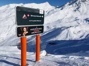 Signalisation de l’itinéraire de ski