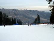 Départ de la descente à la station supérieure