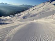 La journée de ski débute à Arosa Lenzerheide