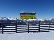 Signalisation dans le domaine skiable