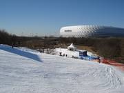 Vue sur l'Allianz Arena depuis la colline de Fröttmaning