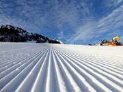Préparation parfaite des pistes dans le domaine skiable de Wildhaus