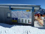 Panneau d'information détaillé avec des informations actualisées sur l'état de fonctionnement