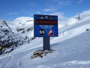 Attention : « Piste très raide ! »