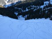 Piste raide Klostertaler Bärenloch