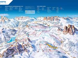 Plan des pistes Civetta – Alleghe/Selva di Cadore/Palafavera/Zoldo