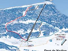 Plan des pistes Dent de Vaulion – Le Morez