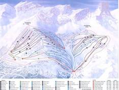 Plan des pistes Fortress Mountain