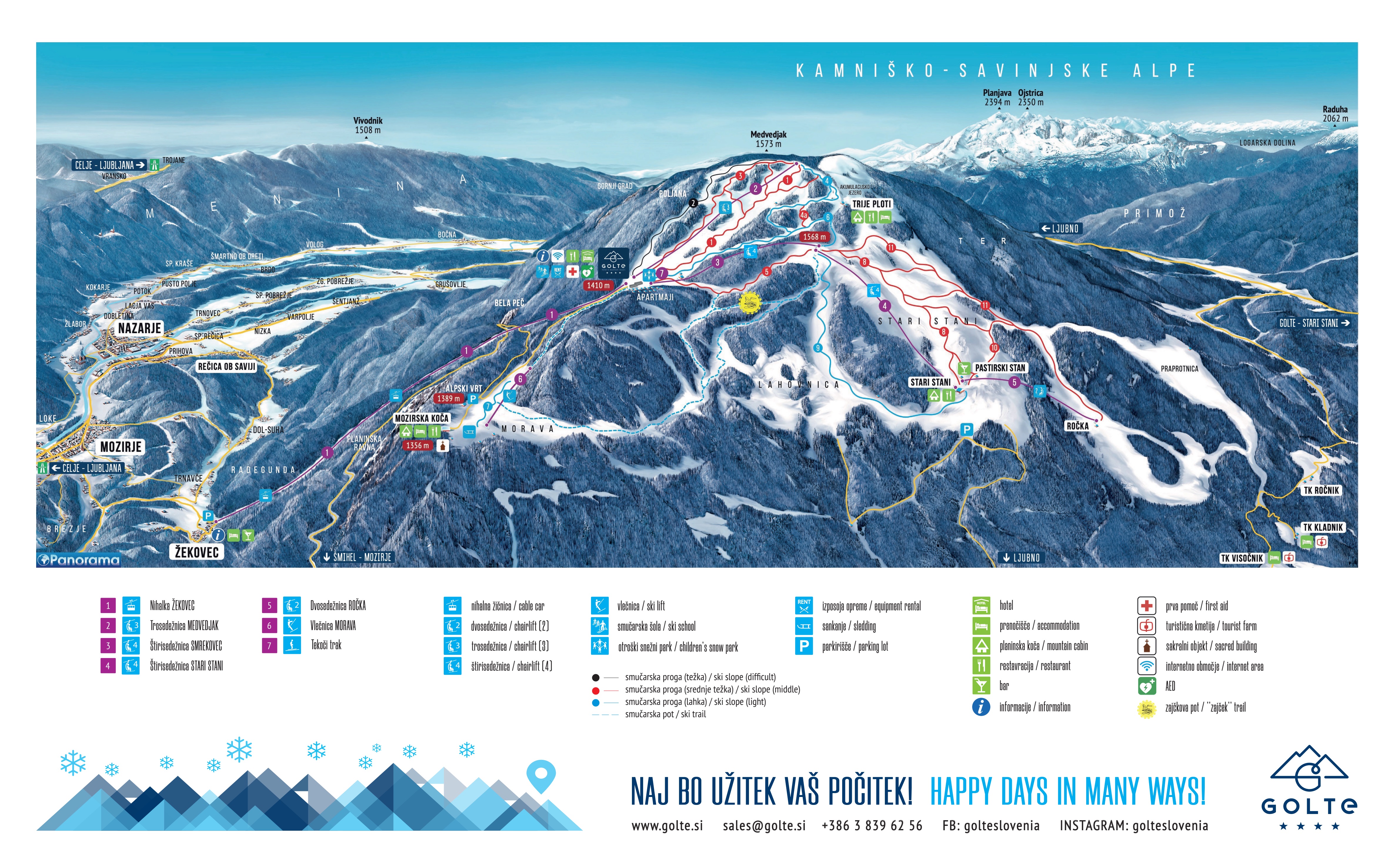 Domaine skiable Golte