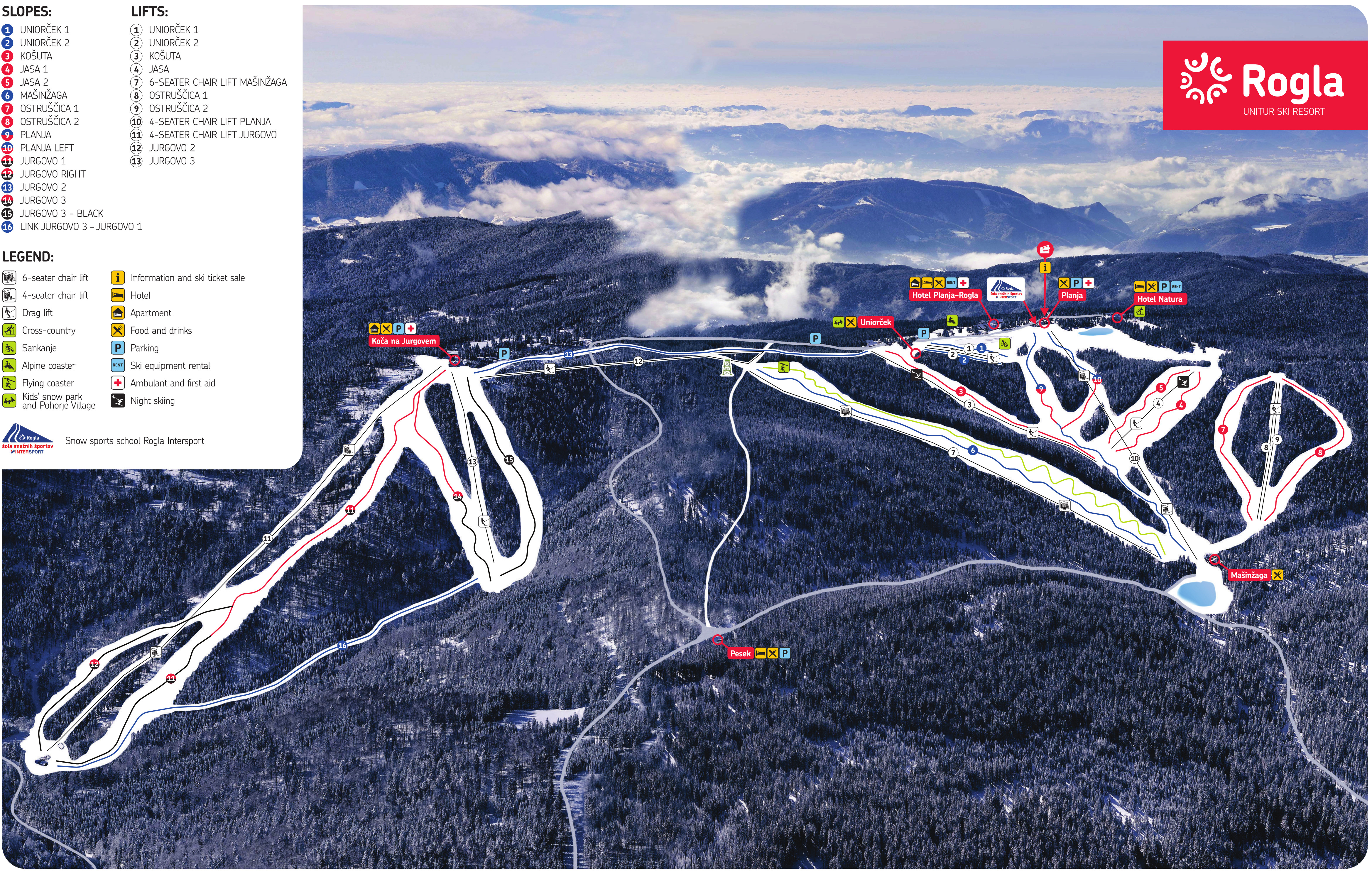 Domaine skiable Rogla