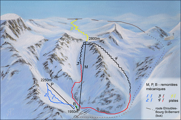 Domaine skiable Espace Super Saint-Bernard – Bourg-St-Pierre