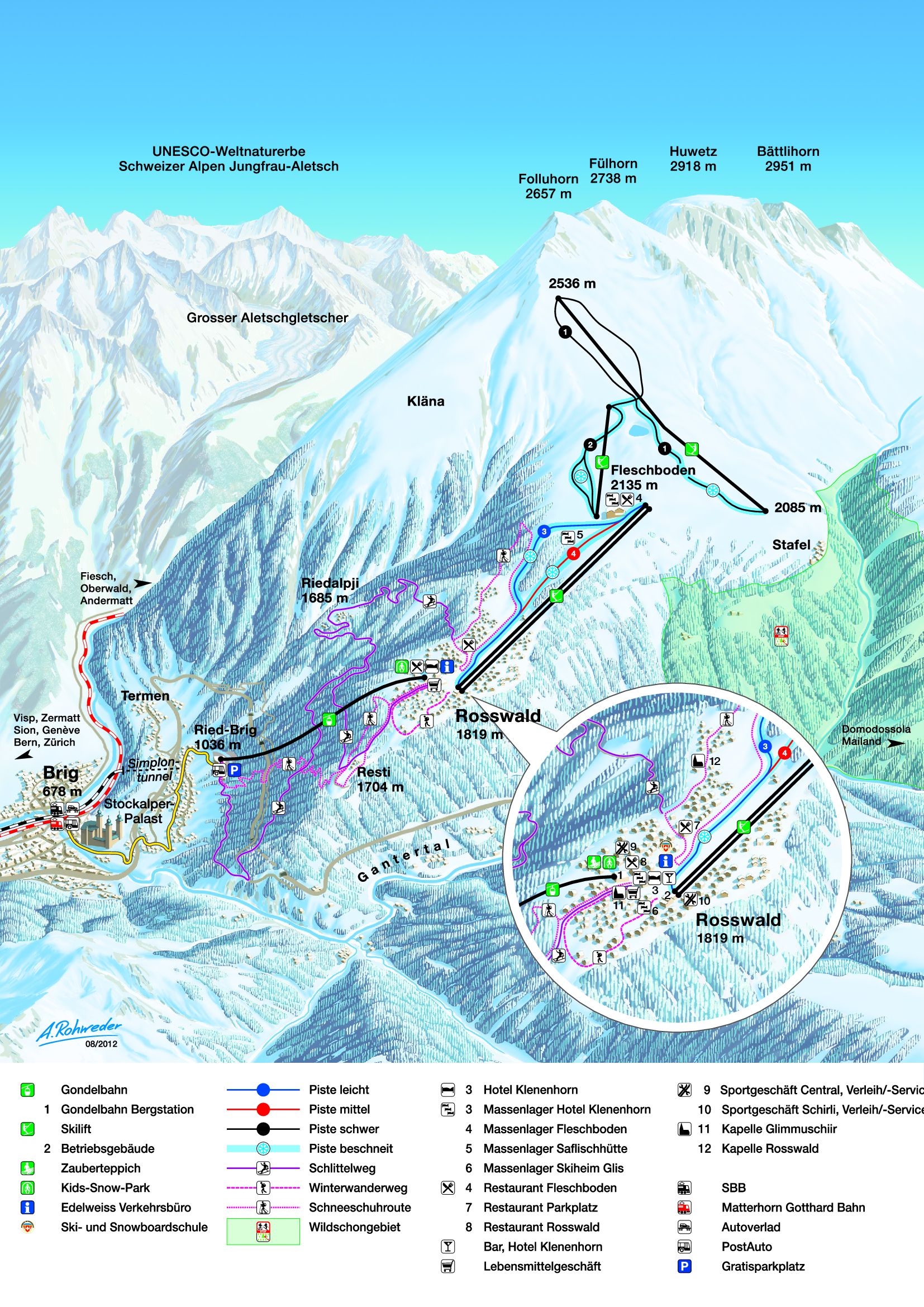 Domaine skiable Rosswald – Brig