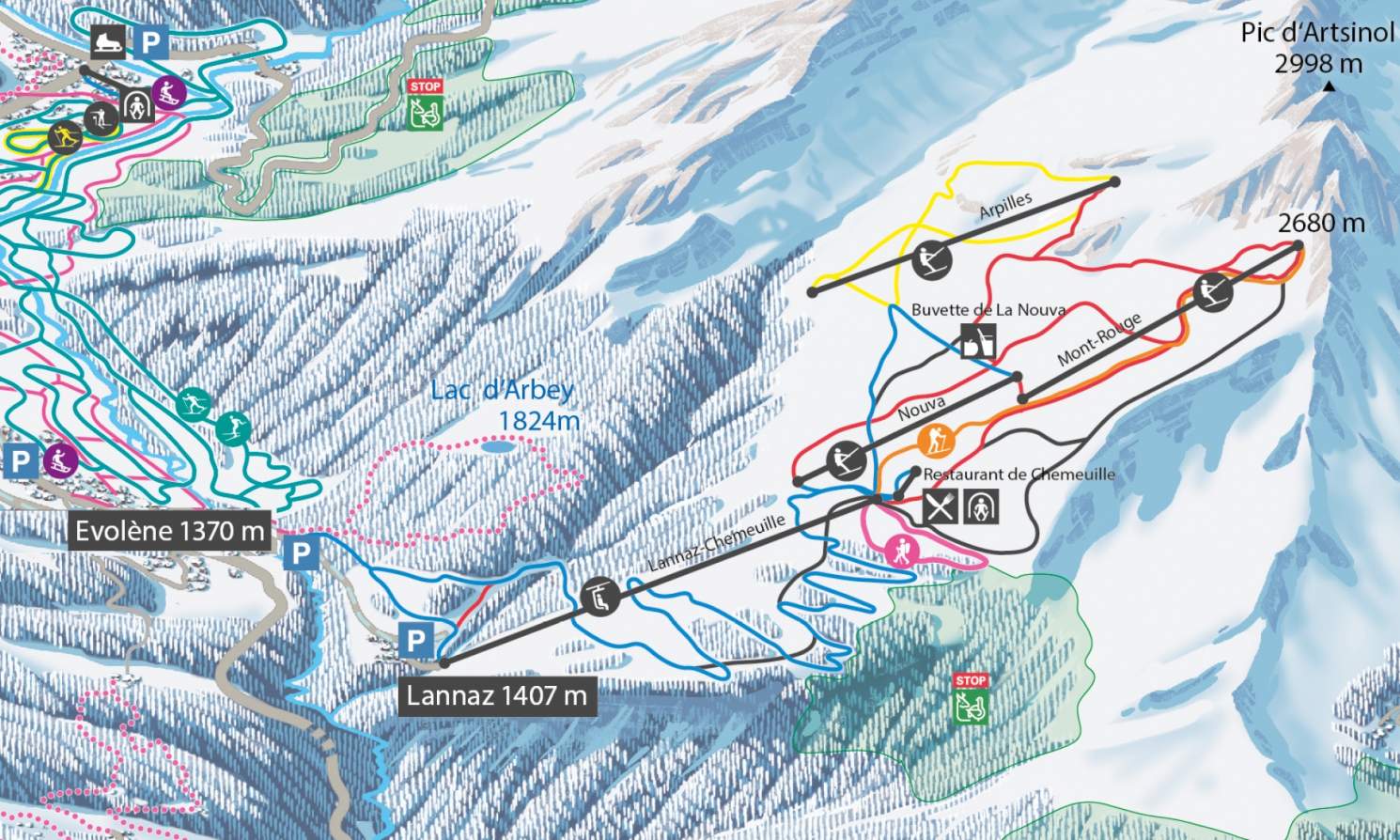 Domaine skiable Evolène