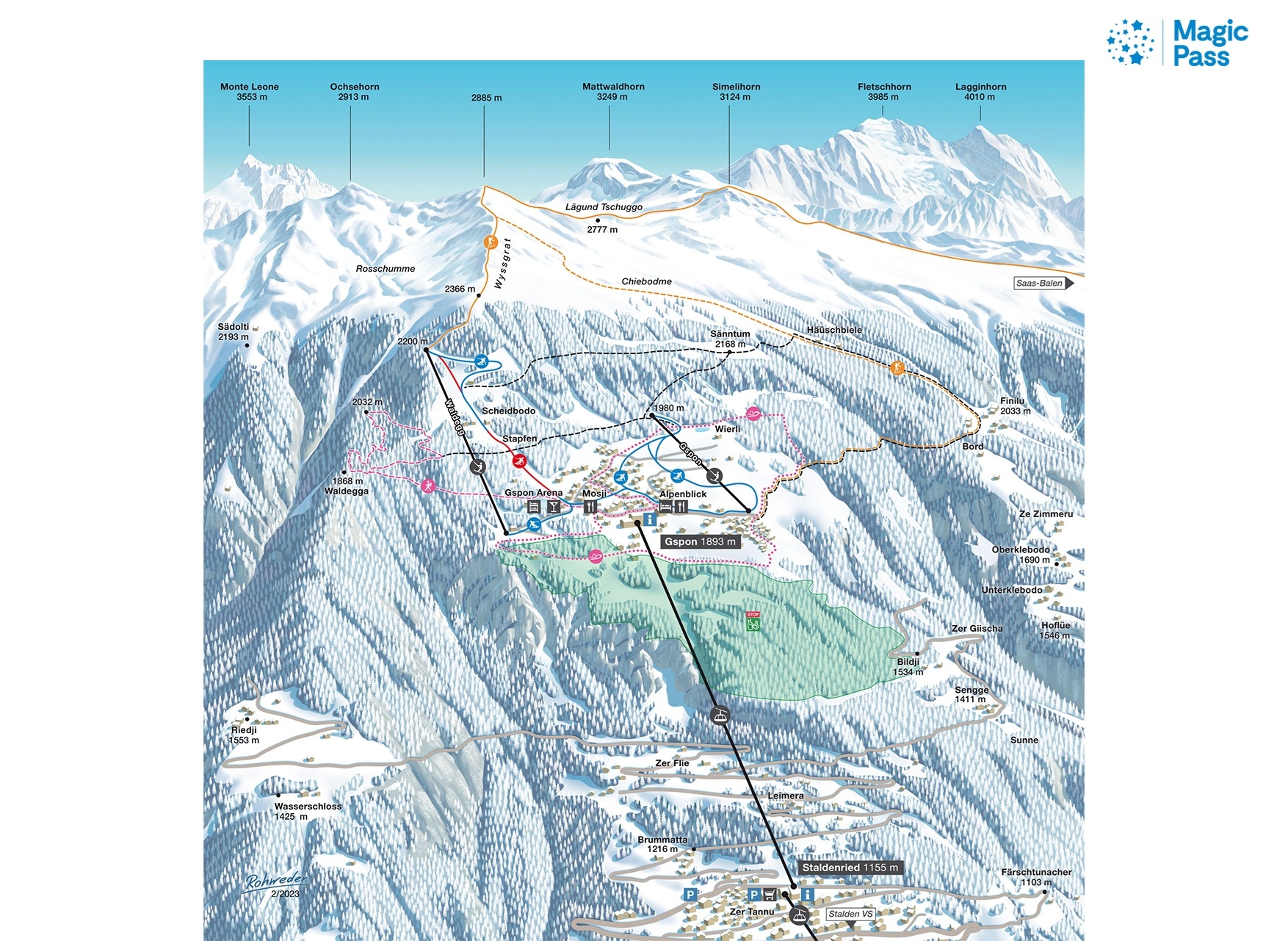 Domaine skiable Gspon (Staldenried)