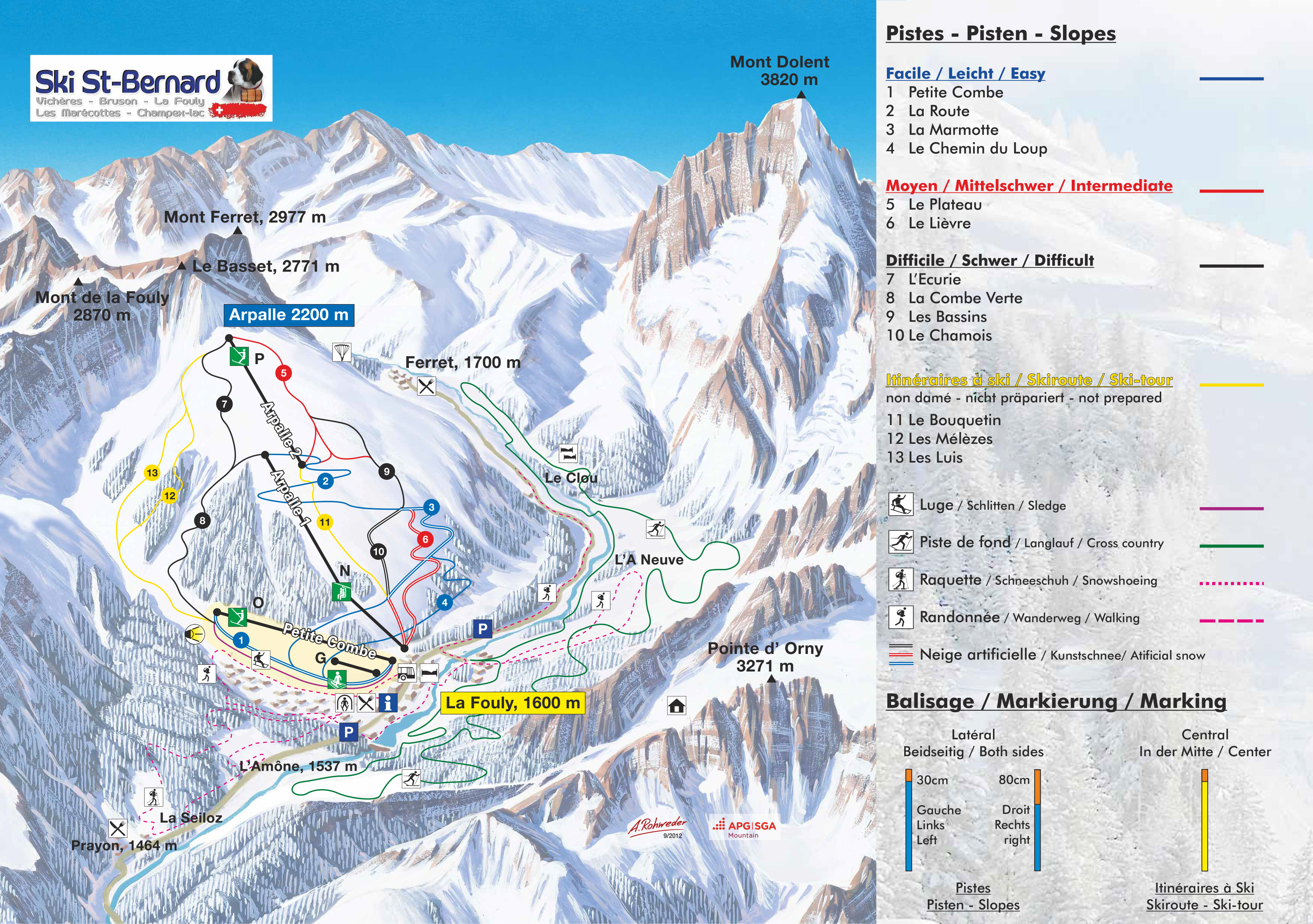 Domaine skiable La Fouly
