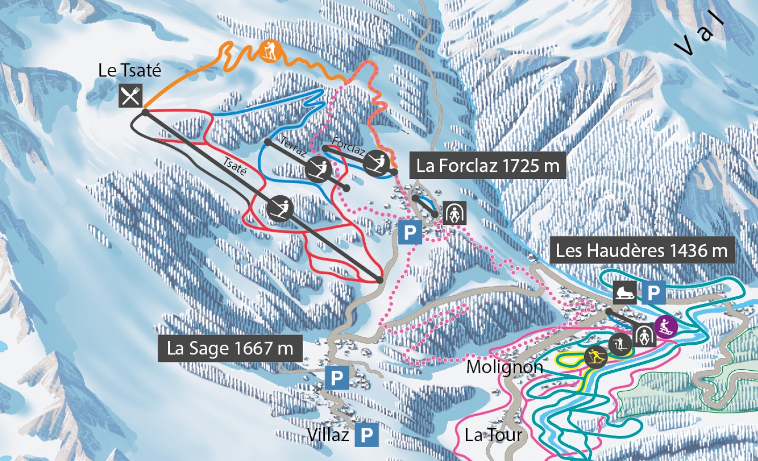 Domaine skiable La Forclaz