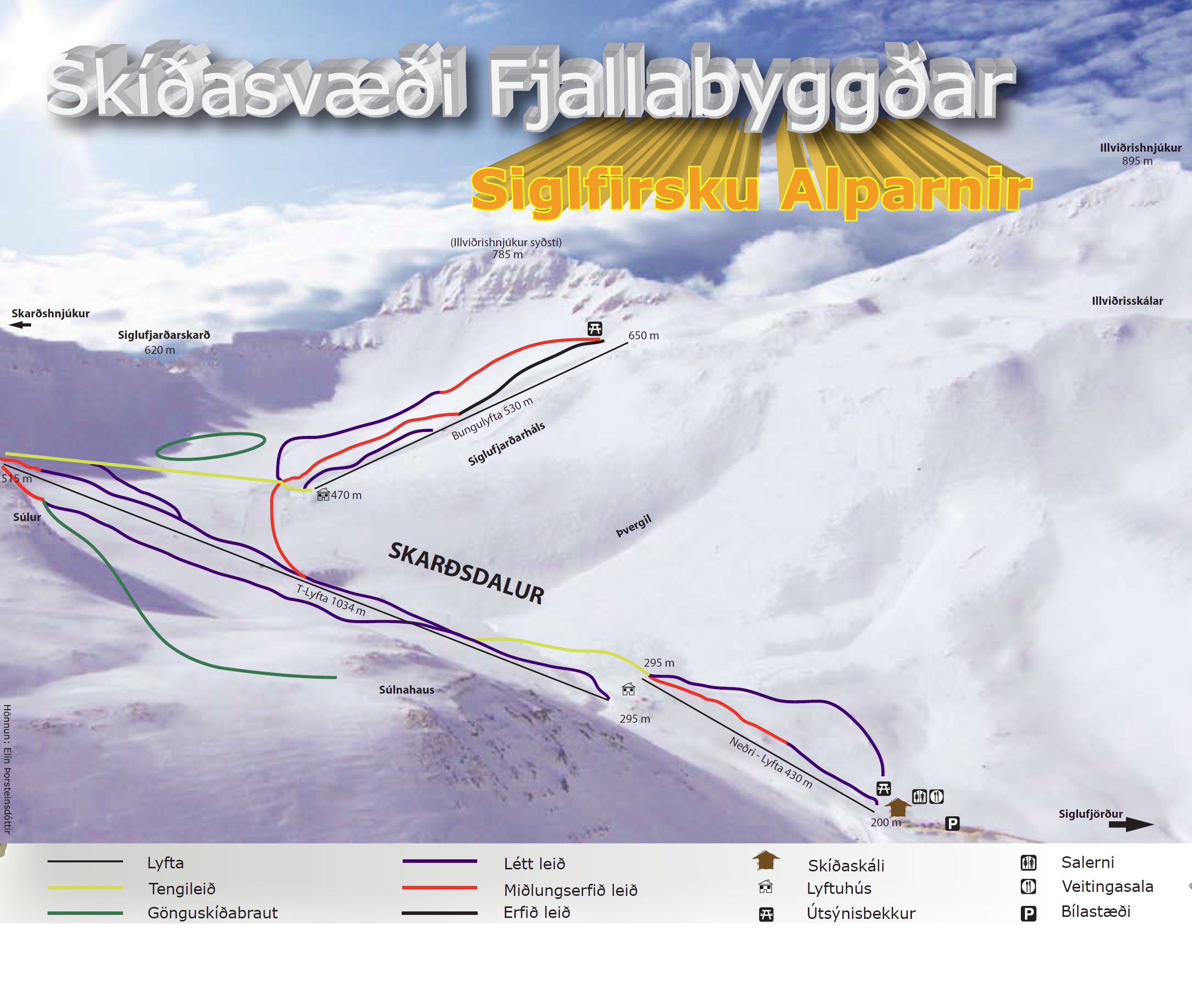 Domaine skiable Skarðsdalur – Siglufjörður